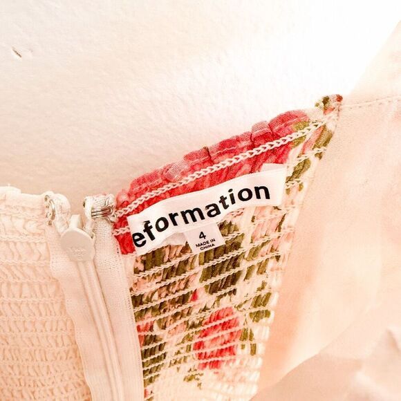 Reformation Jasen Floral Maxi Dress Size 4 - Picture 7 of 8